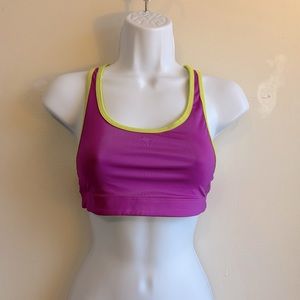 Champion Purple and Yellow Sports Bra